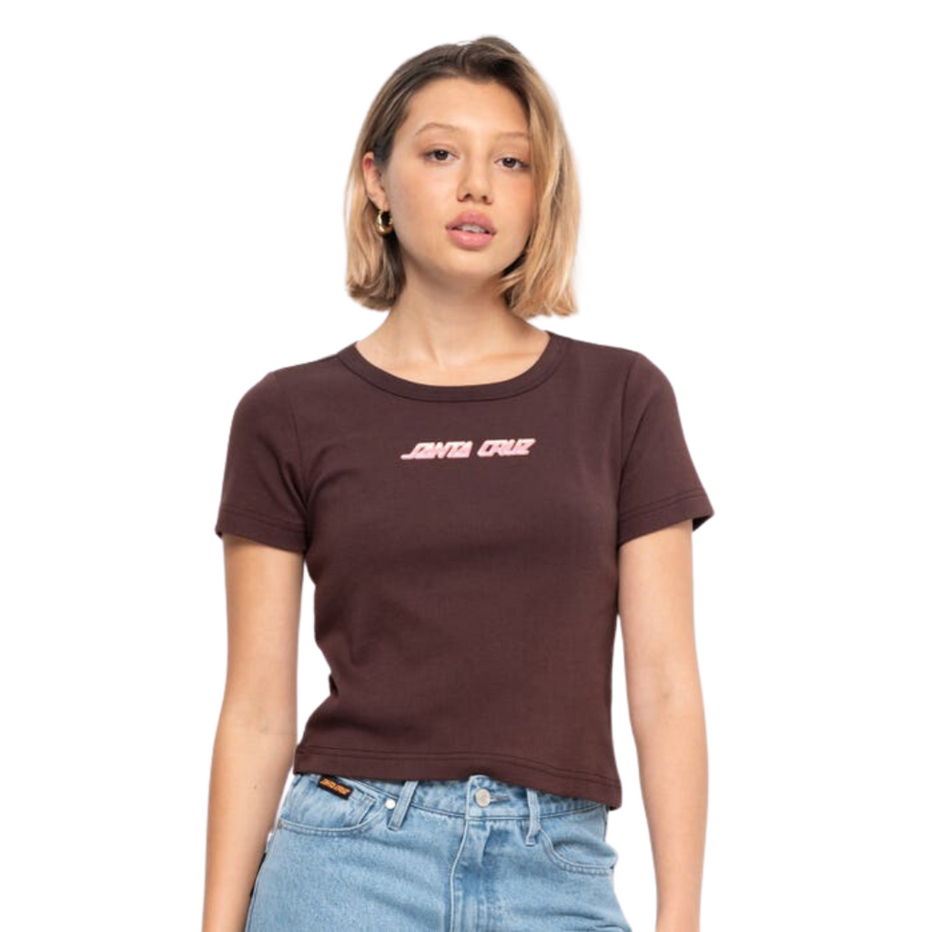 Santa Cruz Womens T-Shirt 'Obscure Strip' - Plum