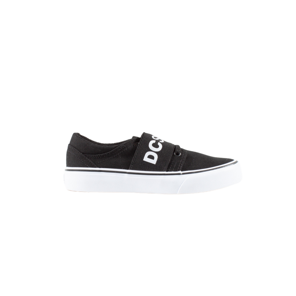 DC Trase TX SP Youth Skate Shoes - Black / White