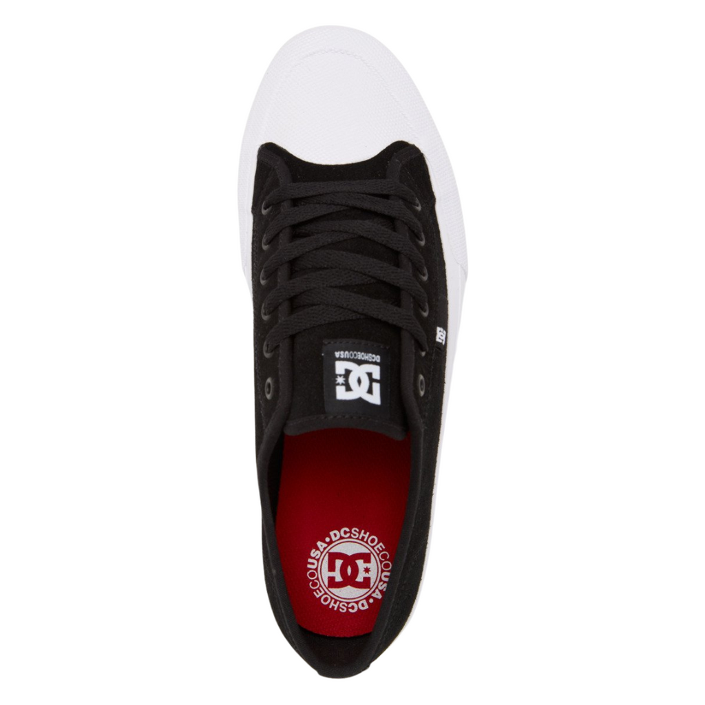 DC Manual RT S Suede Shoes - Black / White