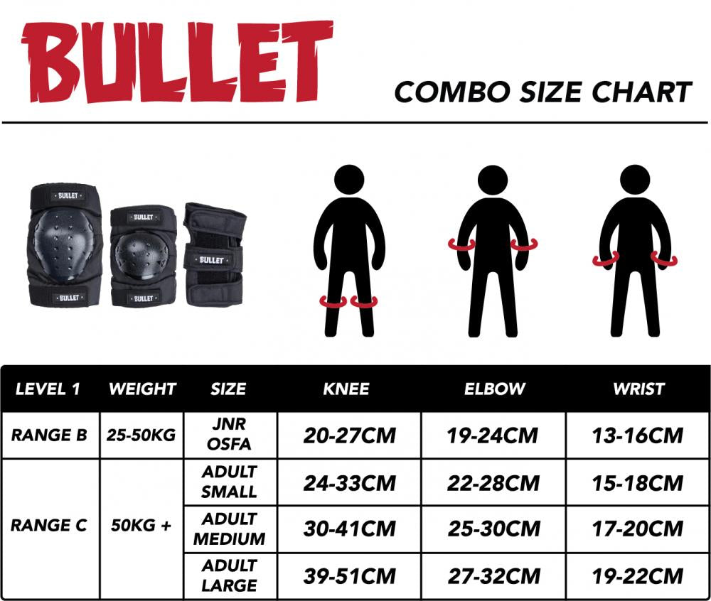 Bullet Standard Combo Pad Set - Adult