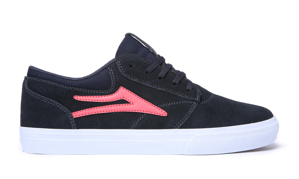 Lakai Griffon Skate Shoes - Navy/Coral