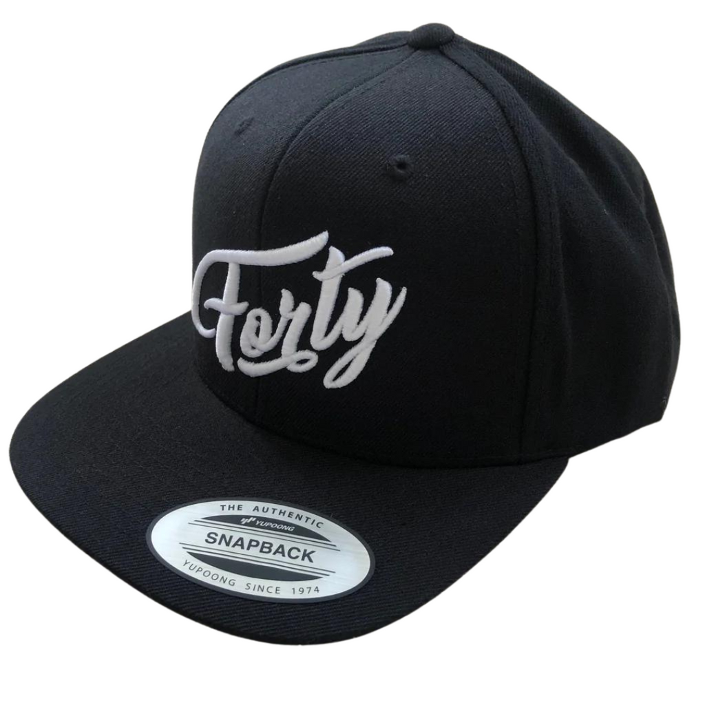 The Forty Skateboard Co. Snapback Cap - Black