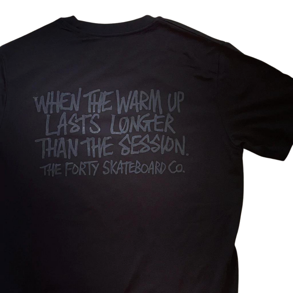 The Forty 'Warmup' T-Shirt - Black