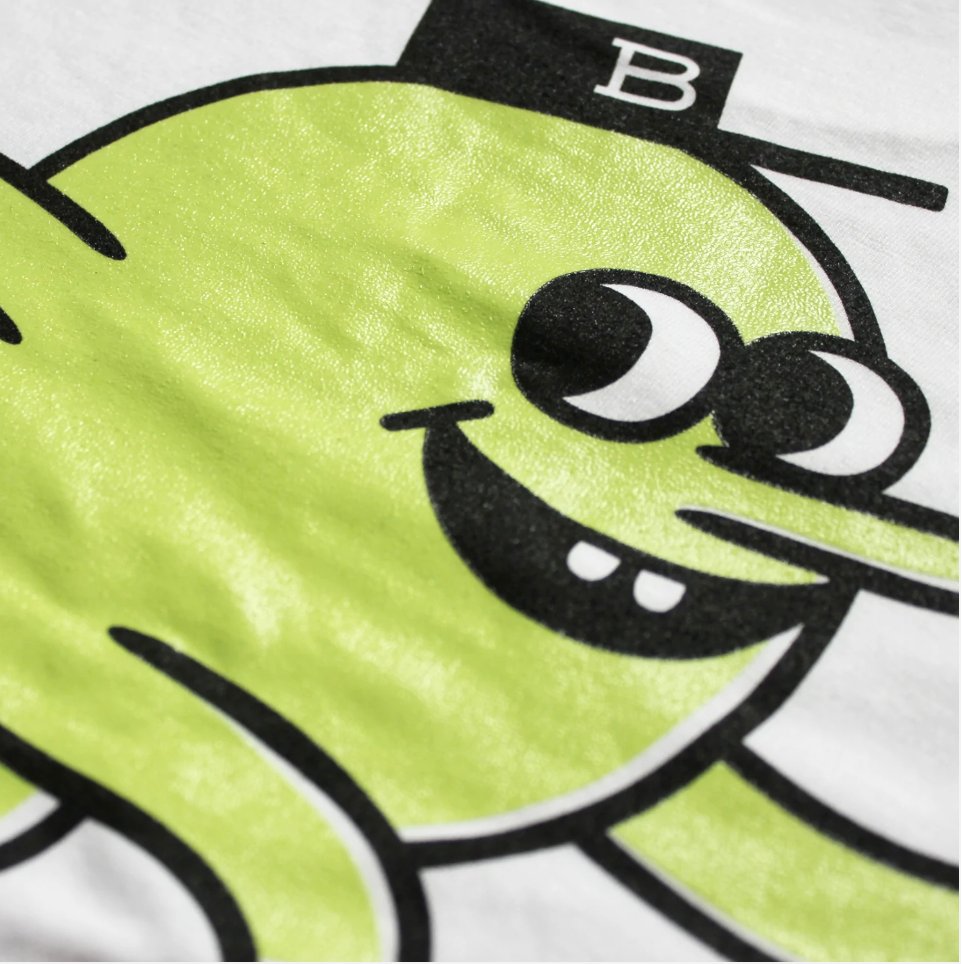 Blast Skates Ltd Edition Glow In The Dark Mascot T Shirt - White