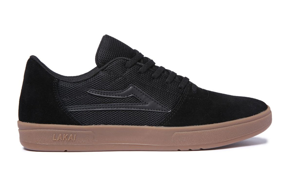 Lakai Brighton Skate Shoes - Black/Gum