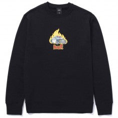 HUF Roasted Crew Sweatshirt - Black