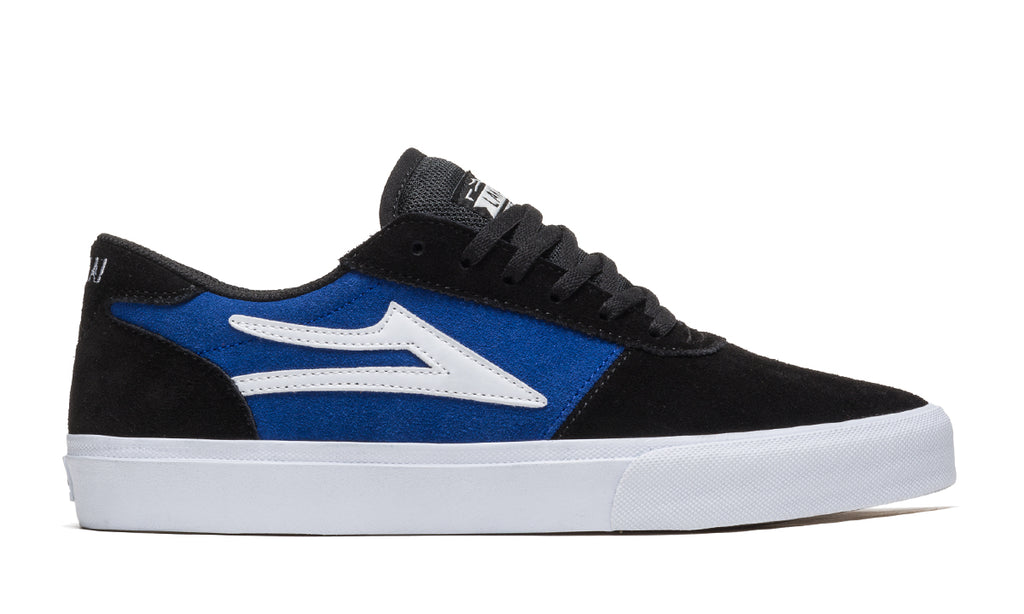 Lakai Manchester Skate Shoes - Black / Blue Suede