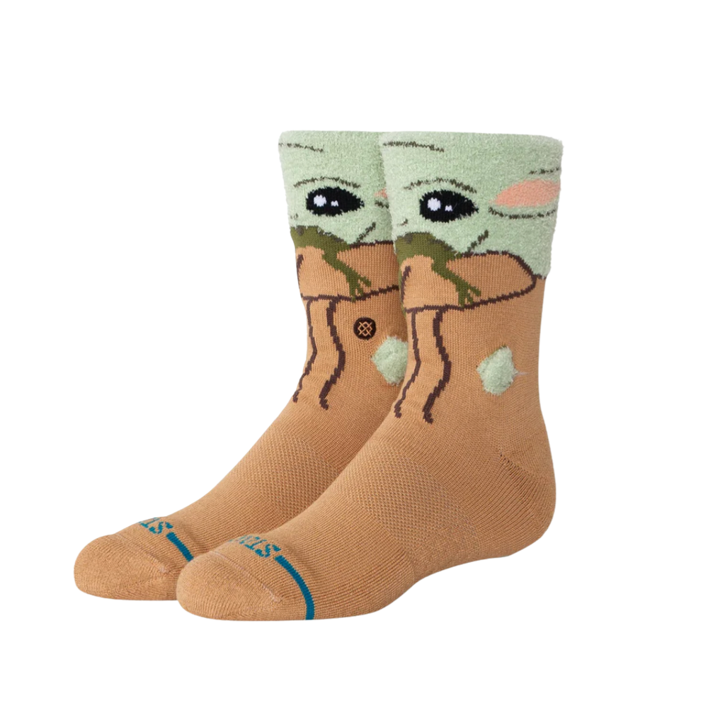 Stance Socks - 'Grogu Hungry' Kids Crew - Green