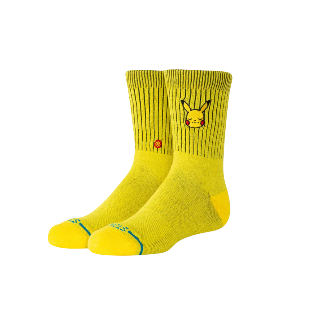 Stance Socks - 'Pikachu Kids Crew' - Yellow