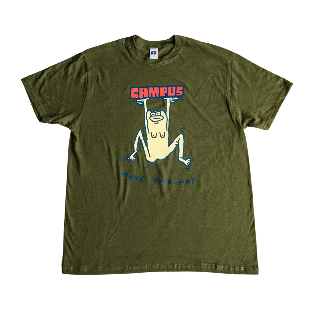 Campus X Mike O'Shea Collab - T-Shirt - Military Green