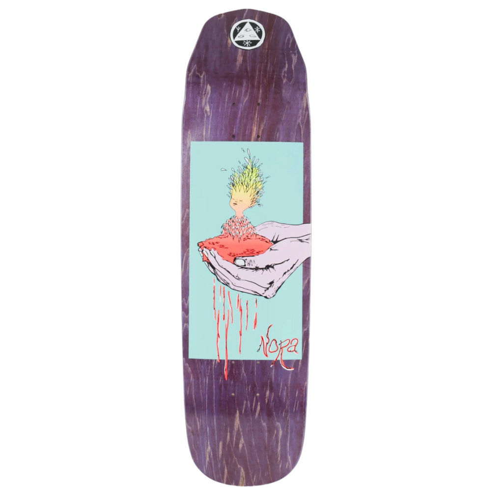 Welcome Skateboards - Nora Pro Deck - 'Soil' - 8.6" - Purple Stain