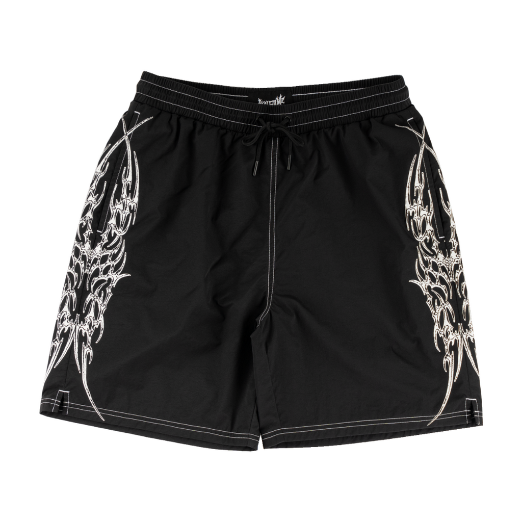 Welcome Skateboards - Horde Contrast-Stitch Nylon Short - Black