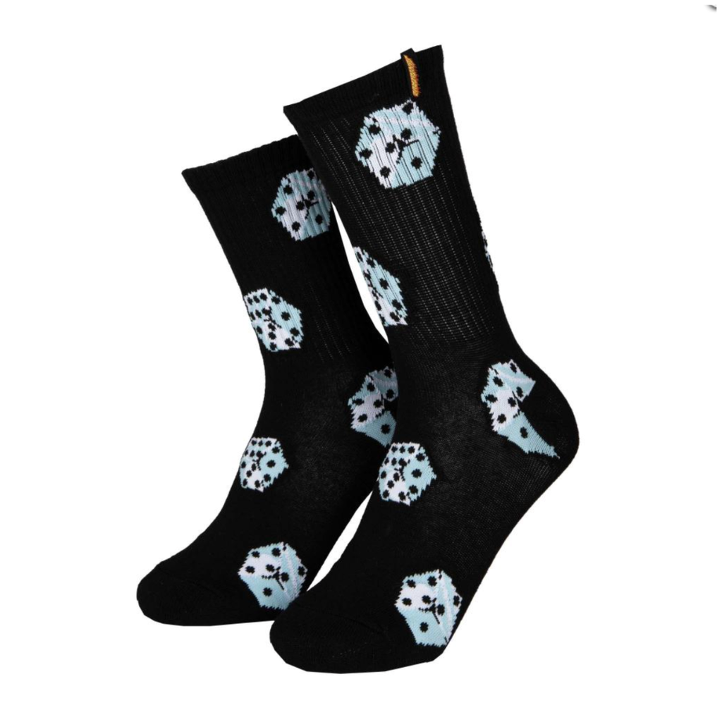 Santa Cruz - Youth Socks 'Big Dice' - Black & Dark Rust