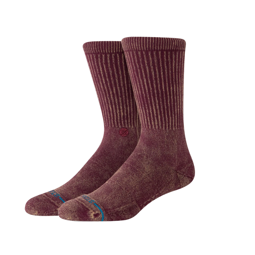 Stance Socks - 'Icon Dyed Crew' - Fig