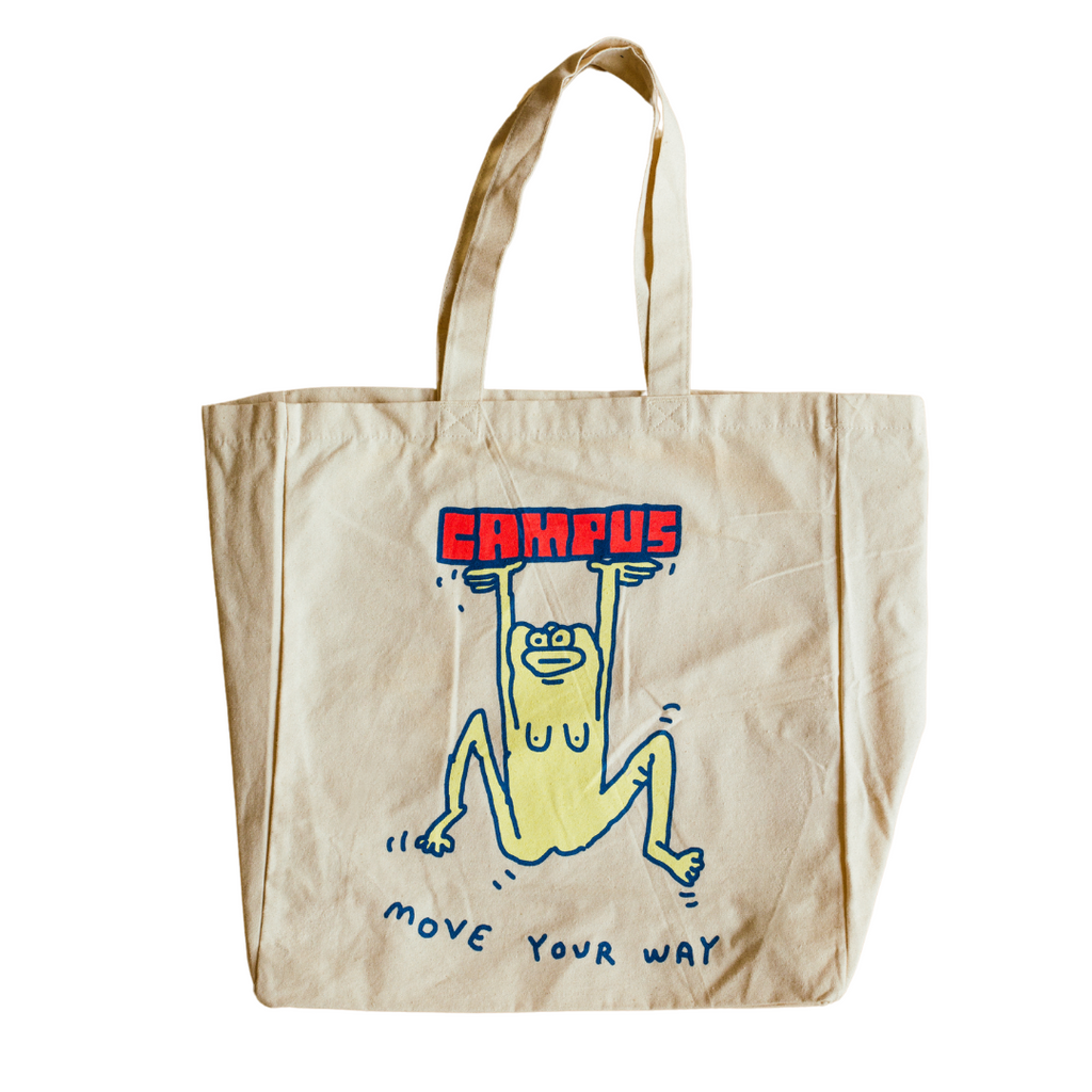 Campus X Mike O'Shea Collab - Tote Bag - Multi/Natural