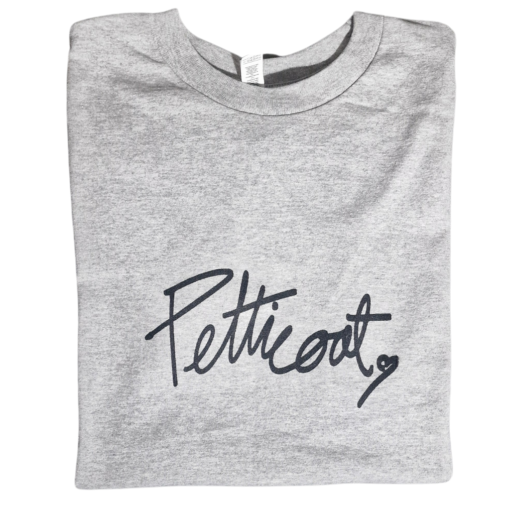 PETTICOAT. - Logo Tee - Grey