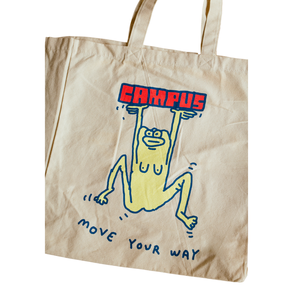 Campus X Mike O'Shea Collab - Tote Bag - Multi/Natural