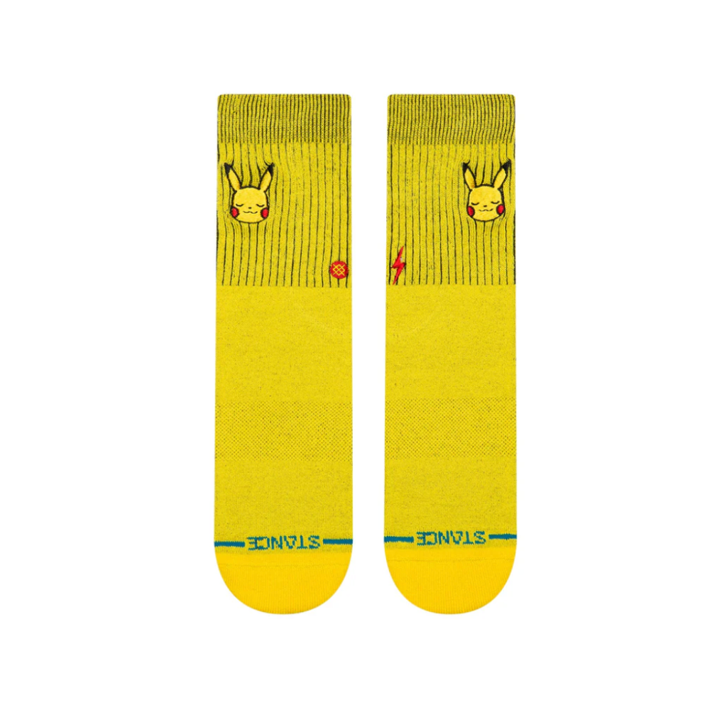 Stance Socks - 'Pikachu Kids Crew' - Yellow