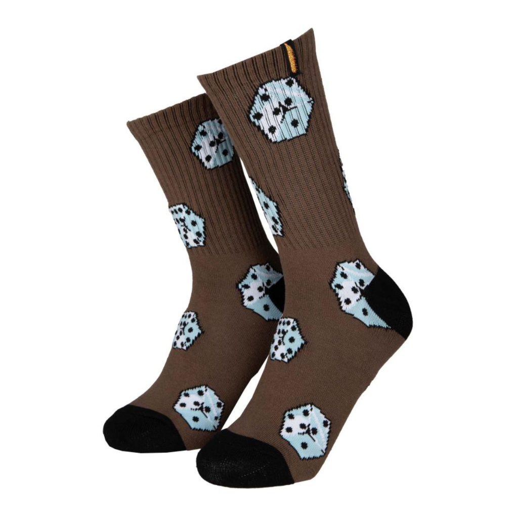 Santa Cruz - Youth Socks 'Big Dice' - Black & Dark Rust