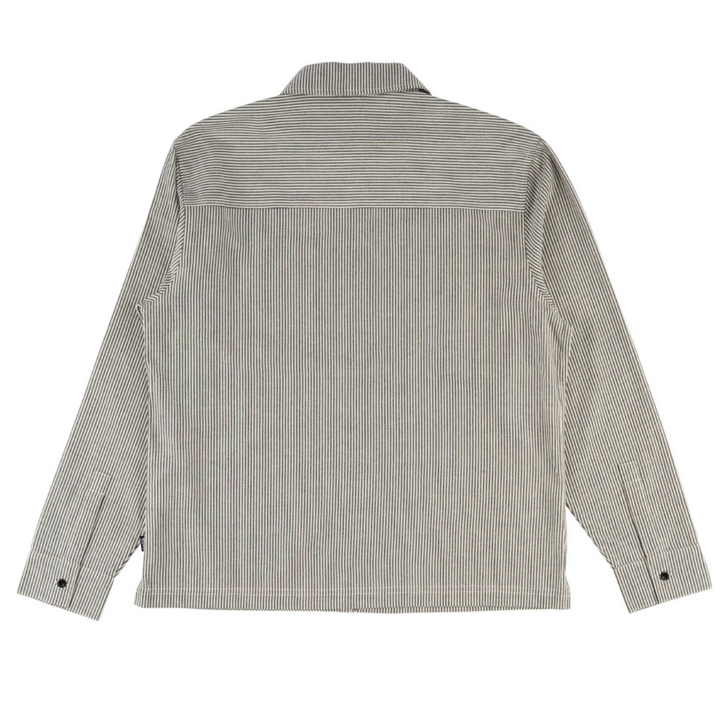 Welcome Skateboards - Crowned Printed Oxford Zip Shirt - Grey/Black