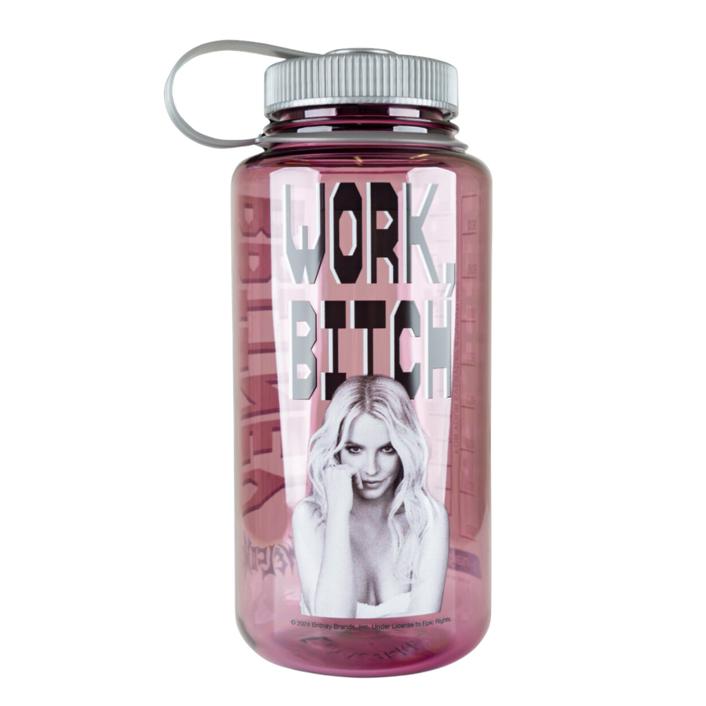 Welcome X Britney - Work B*tch Naglene Bottle - Pink