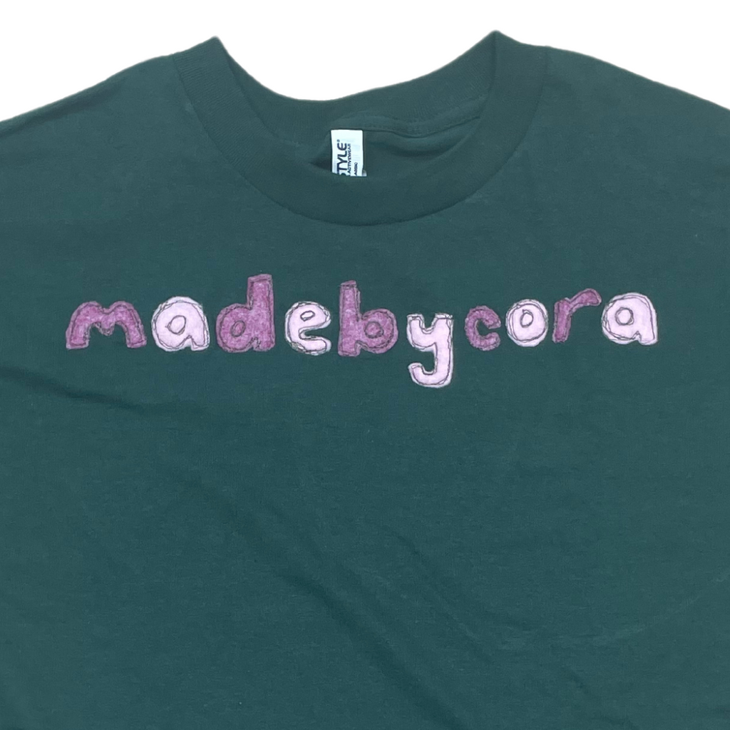 Made By Cora - Embroided Logo T-Shirt - Green