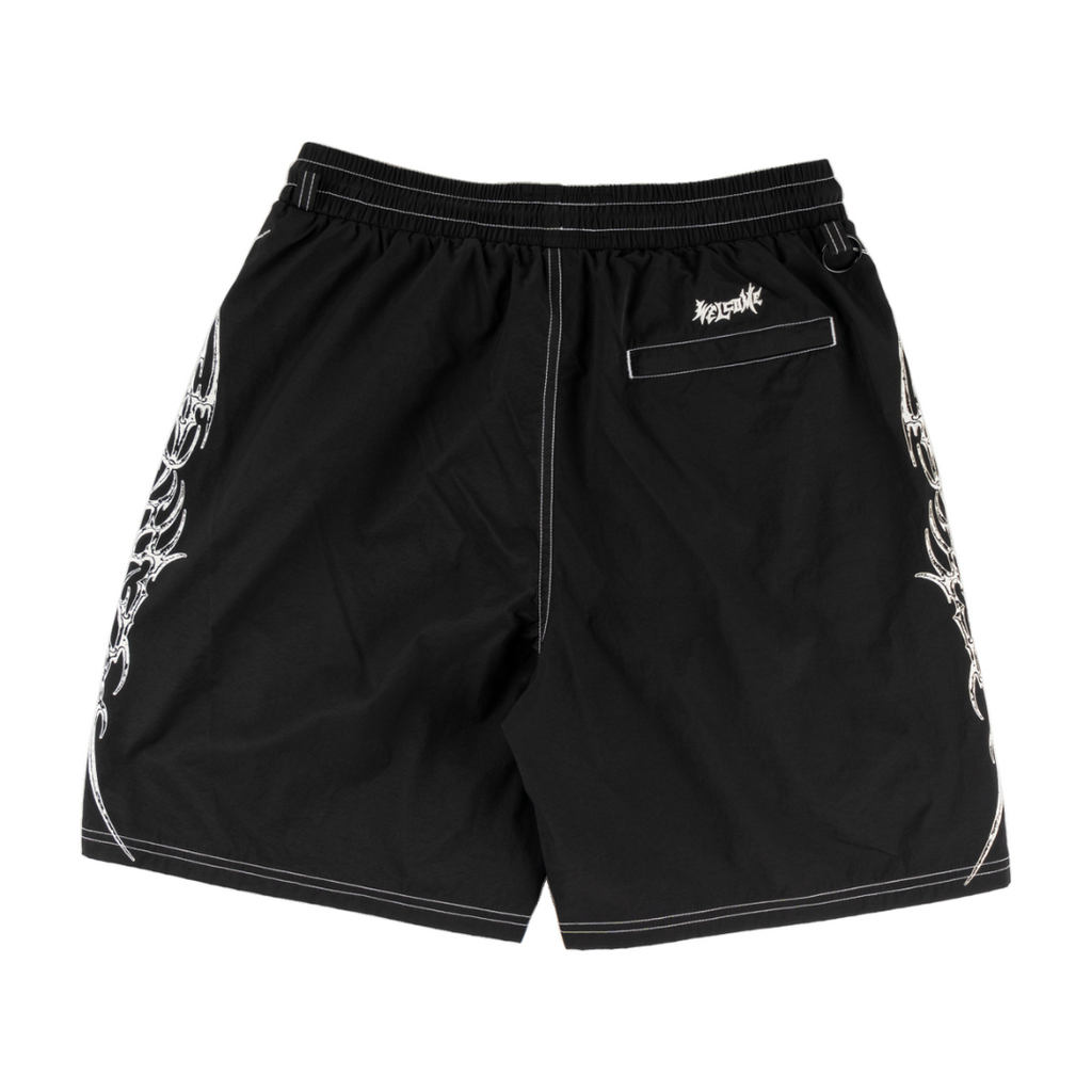 Welcome Skateboards - Horde Contrast-Stitch Nylon Short - Black