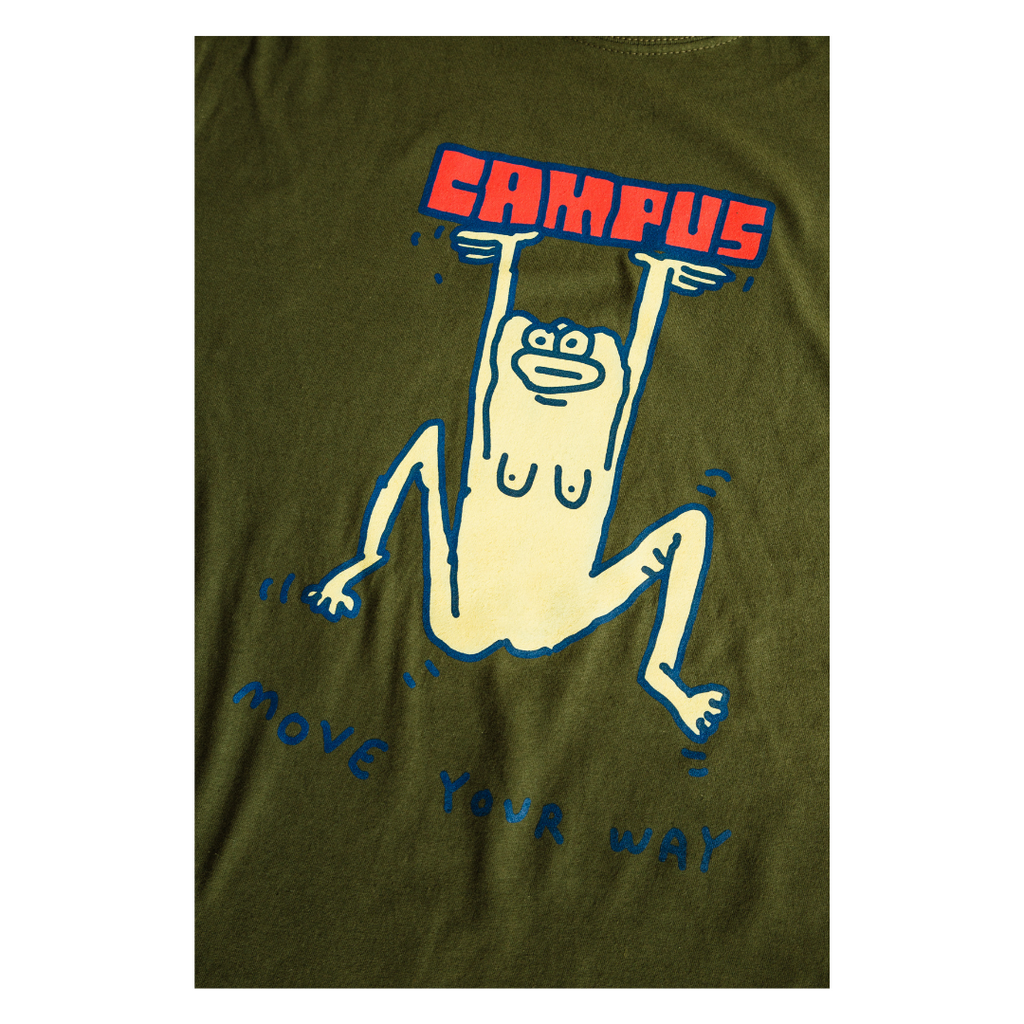 Campus X Mike O'Shea Collab - T-Shirt - Military Green