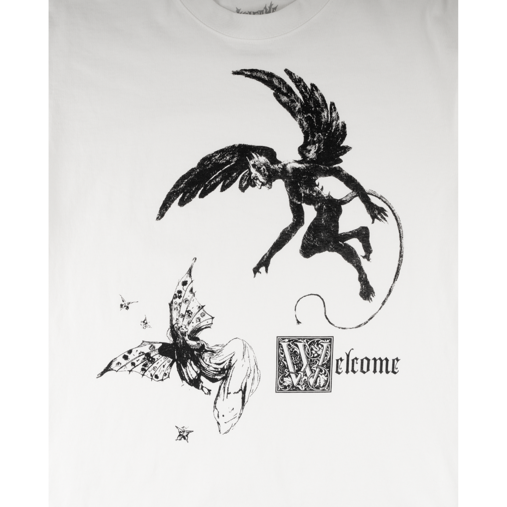 Welcome Skateboards - Fairy Printed T-Shirt - White