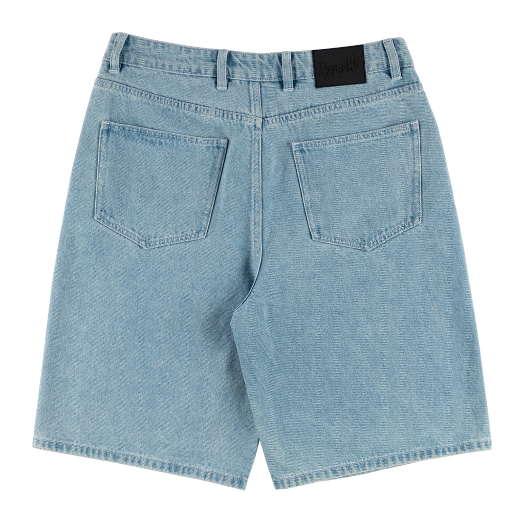 Welcome Skateboards -Linger Baggy Denim Shorts - Washed Blue