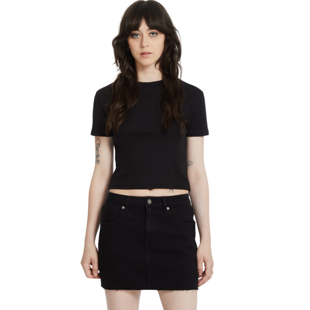 Volcom - Tight Crop Top - Black