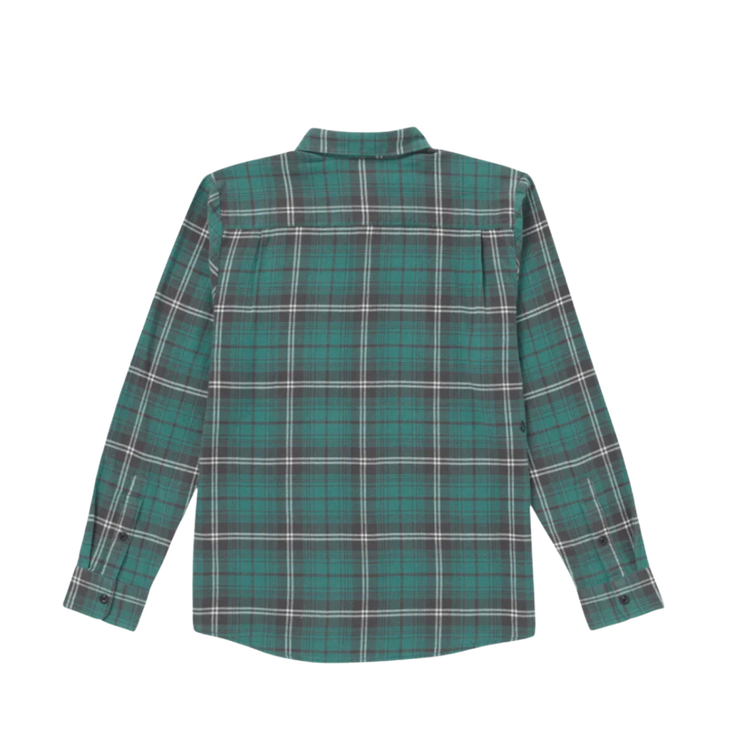 Volcom - Caden Plaid Long Sleeve - Sea Green