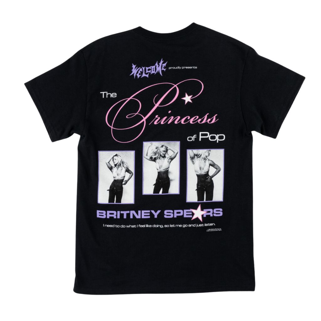 Welcome X Britney - Princess Tee - Black