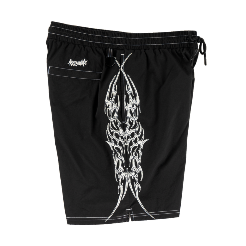 Welcome Skateboards - Horde Contrast-Stitch Nylon Short - Black