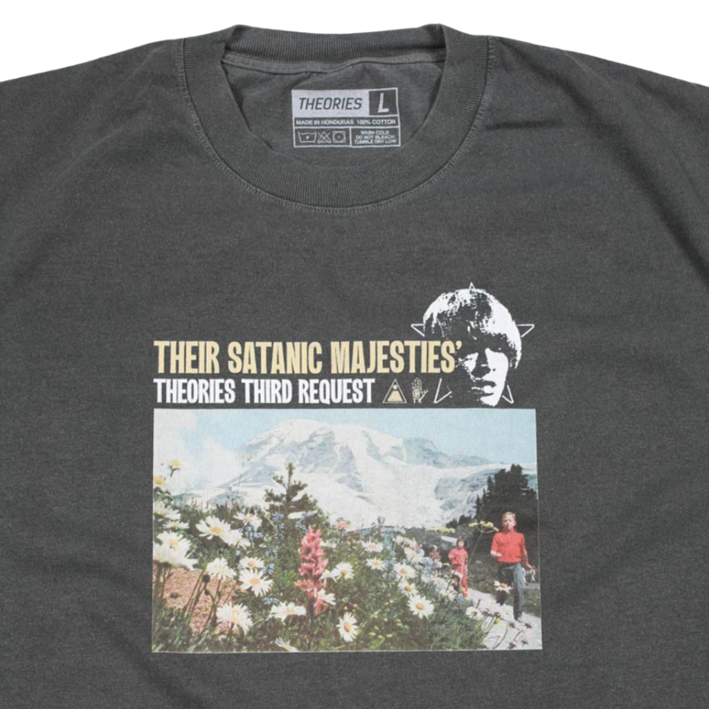 Theories - 'Majesties' Garment Dyed Tee - Black