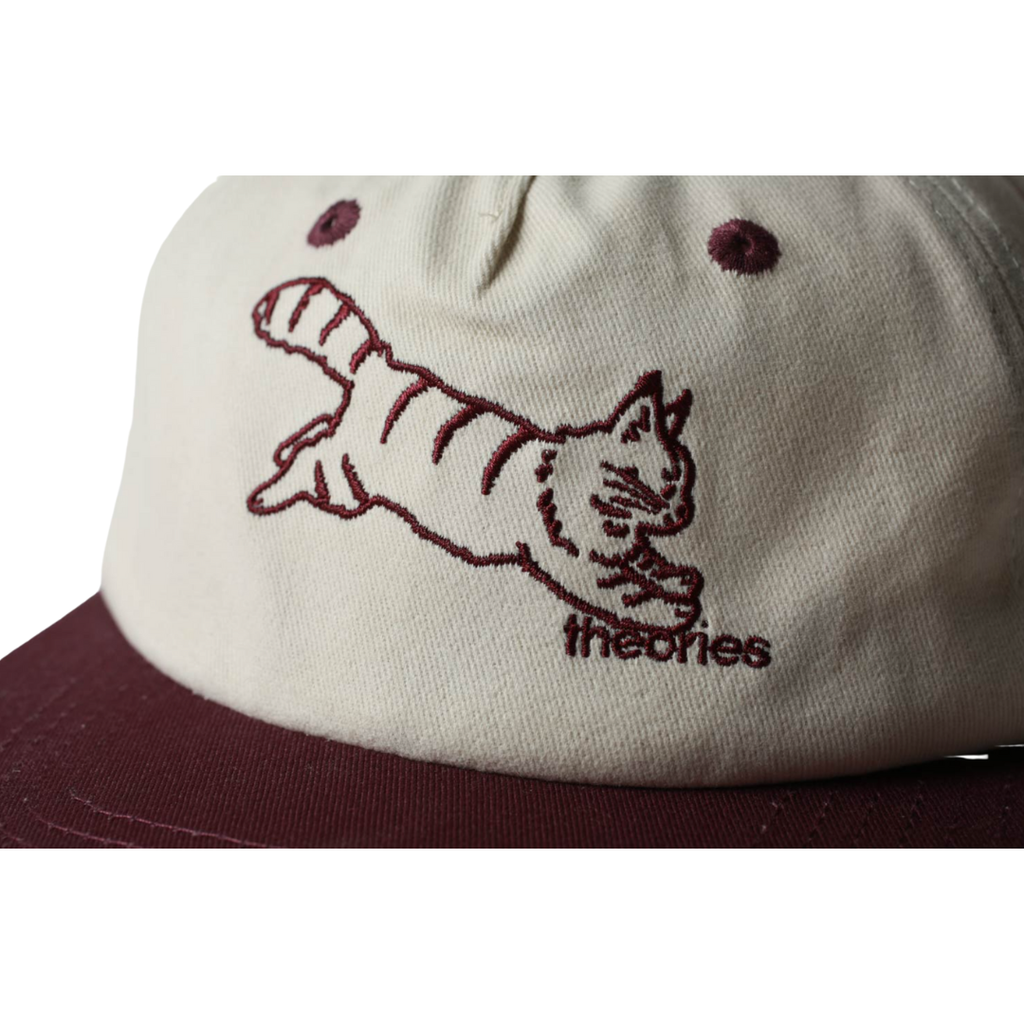 Theories - 'Conscious Kitty' Snapback Hat - Wine/Stone