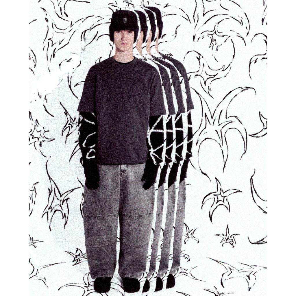 Poetic Collective - Balloon Pant - Grey Denim Wash