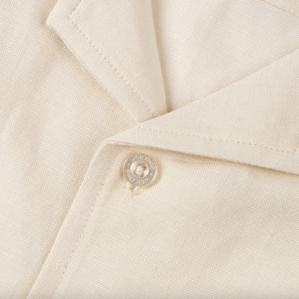 Welcome Skateboards - Hellion Embroided Linen Shirt - Bone