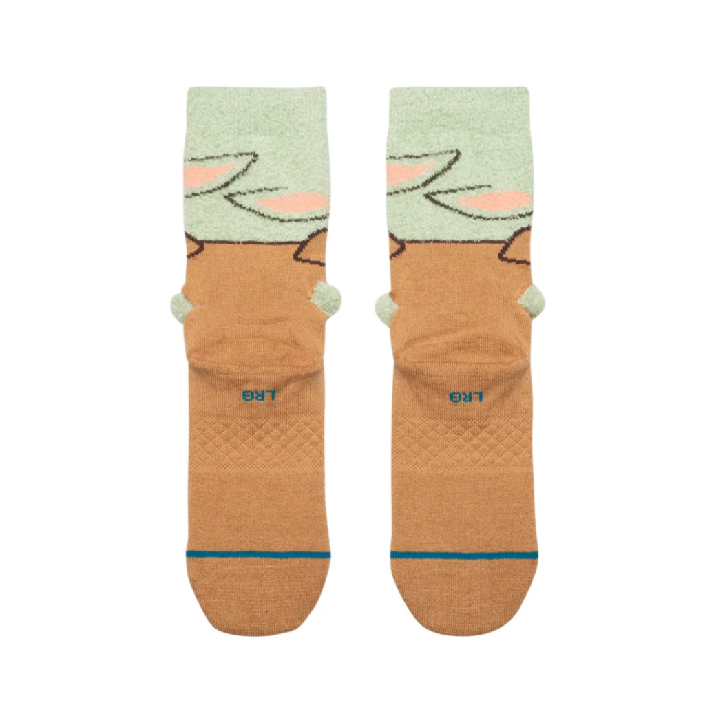 Stance Socks - 'Grogu Hungry' Kids Crew - Green