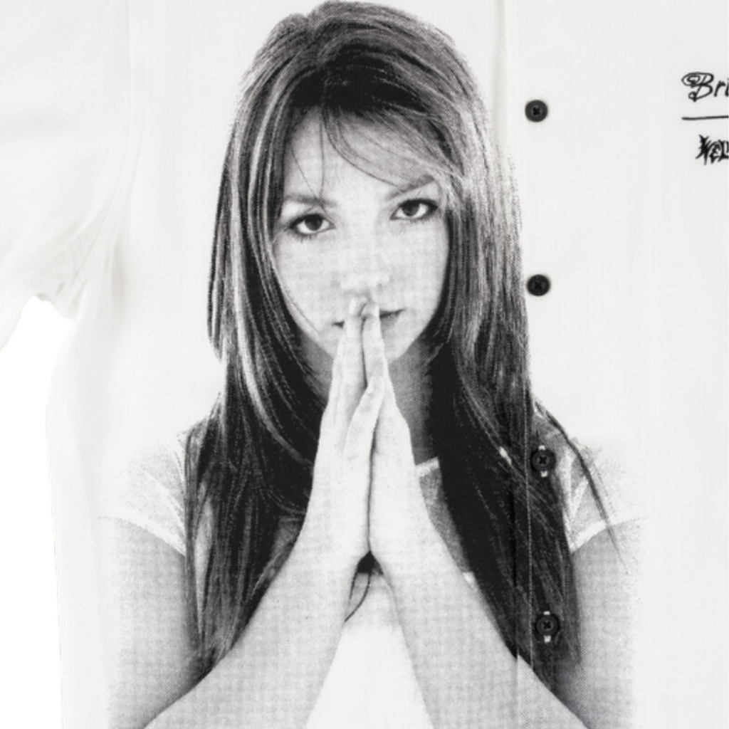 Welcome X Britney - Rayon Photo Shirt - White