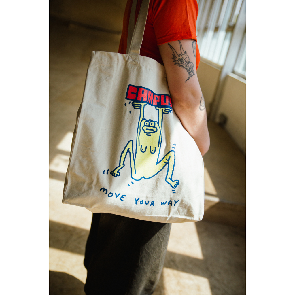 Campus X Mike O'Shea Collab - Tote Bag - Multi/Natural