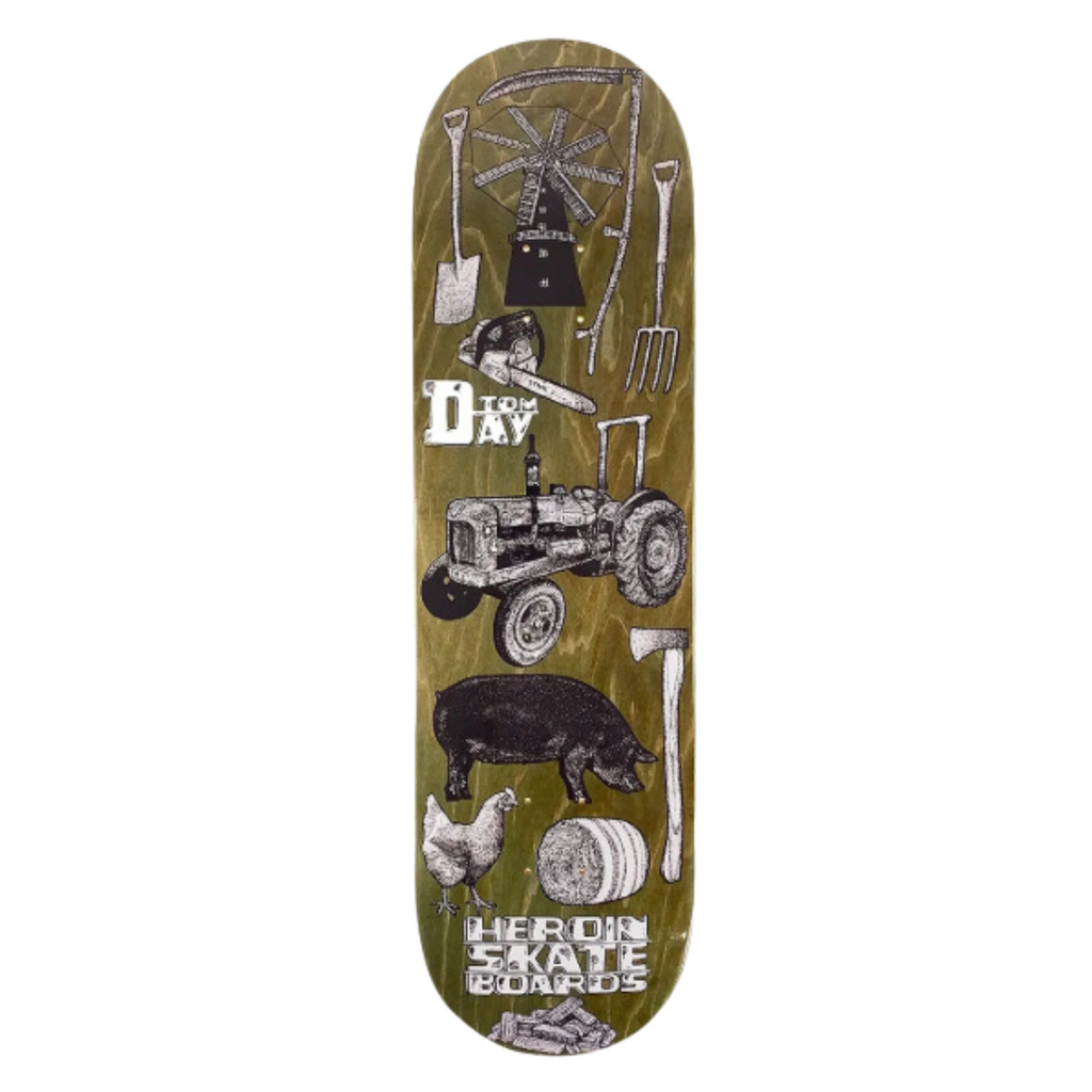 Heroin Skateboards - Tom Day 'Farm' Deck - 8.75"