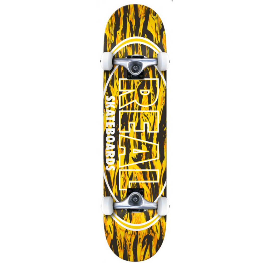 Real Team Stealth Oval Complete Skateboard - 7.3"