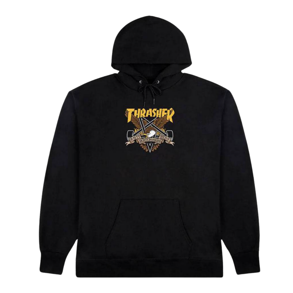 Thrasher X Antihero - Eaglegram Hoodie - Black
