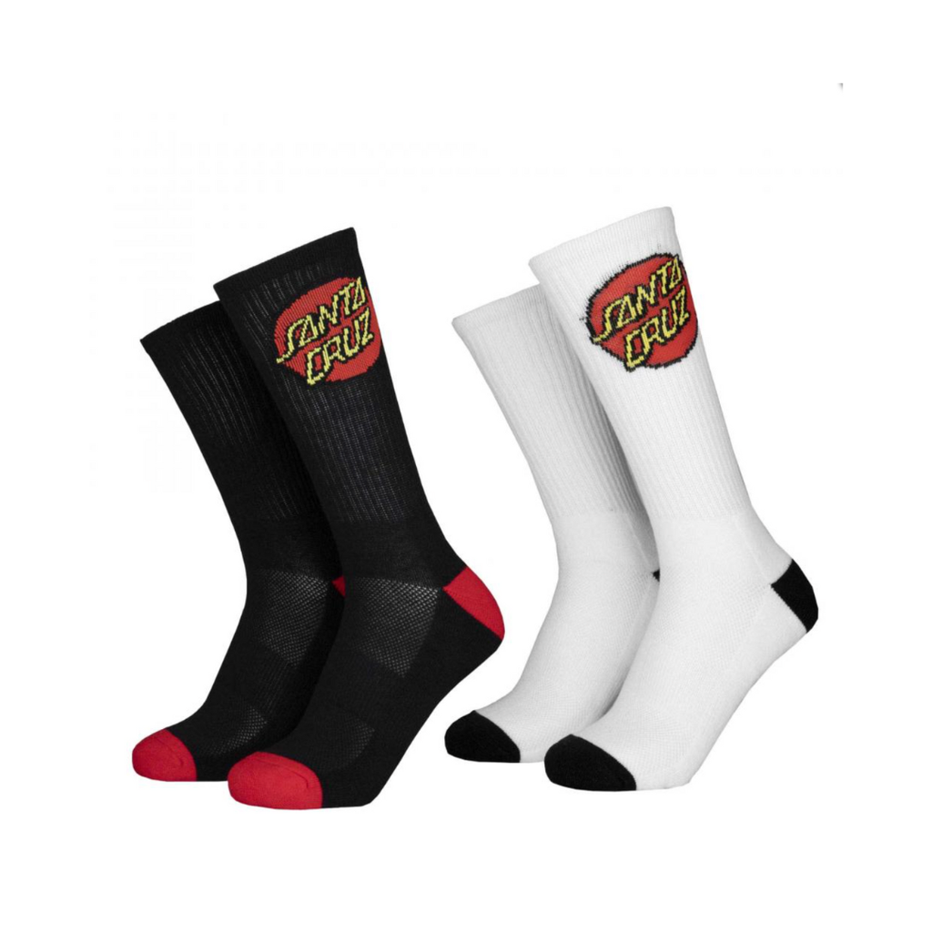 Santa Cruz - Youth Socks 'Classic Dot' - O/S (2 pack) - Black
