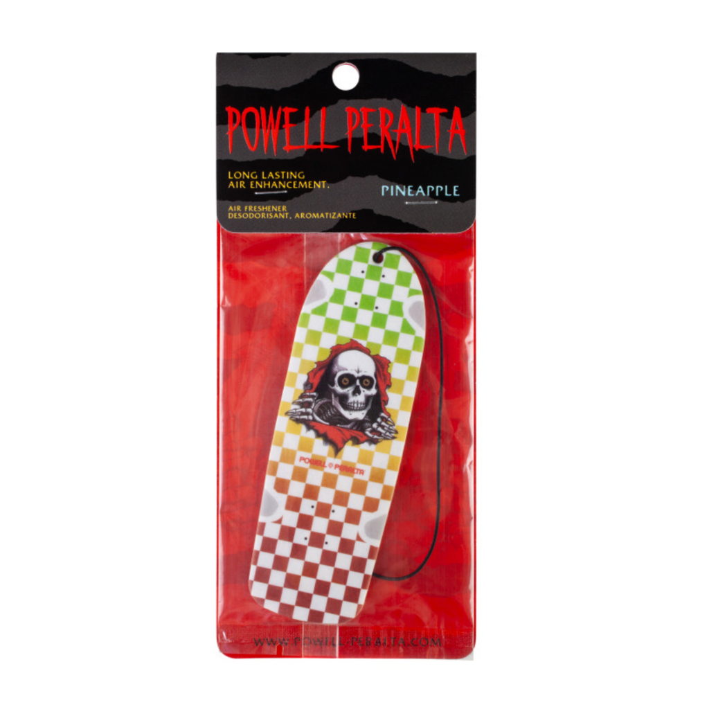 Powell Peralta - Rasta Checker Ripper Fade Air Freshener - Pineapple Scent