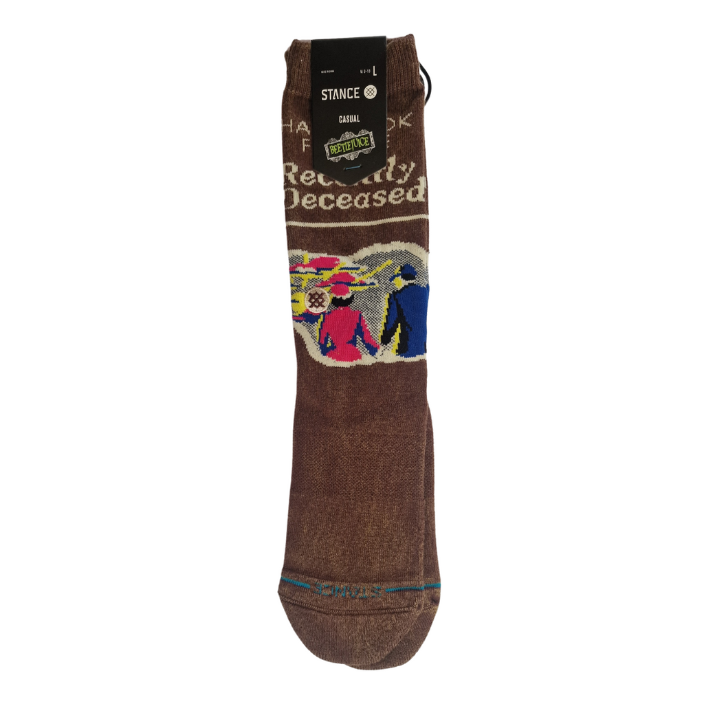 Stance Socks - 'Recently Deceased' Crew - Brown