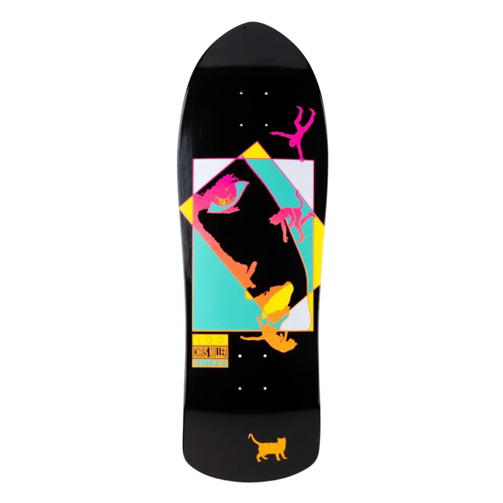 Welcome Skateboards - Chris Miller 'Faces on Crossbone' -  10" -  Black Dip