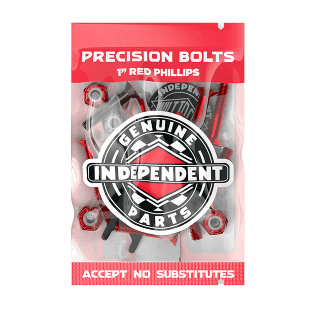 Independent Truck Co. 1" Phillips Bolts - Black/Red
