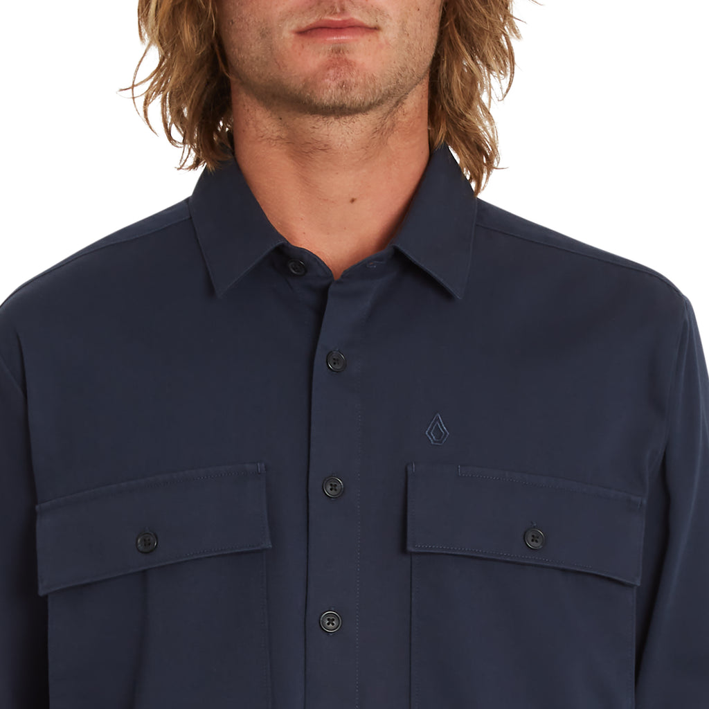 Volcom Louie Lopez Long Sleeve Workshirt – Navy